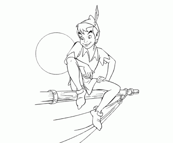 Peter pan Tinkerbell coloring pages