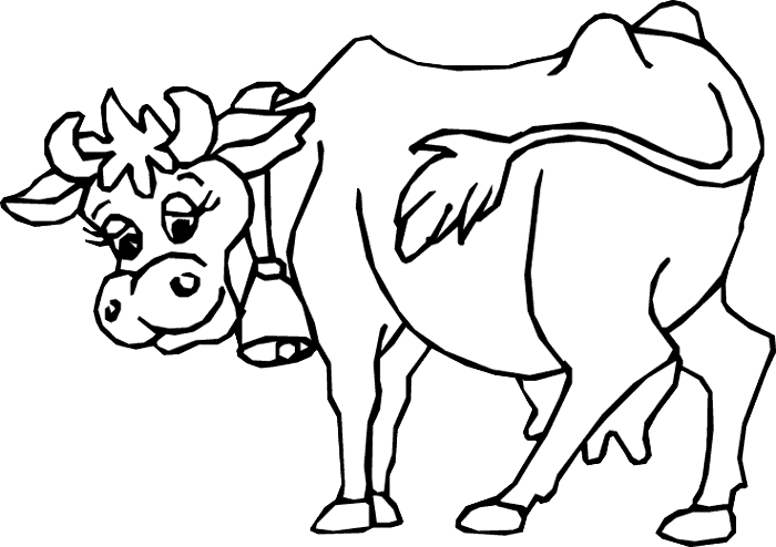 Disney Cow Coloring Page