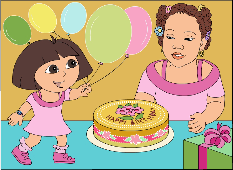Dora coloring pages