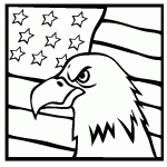 Eagle Flags Coloring Pages