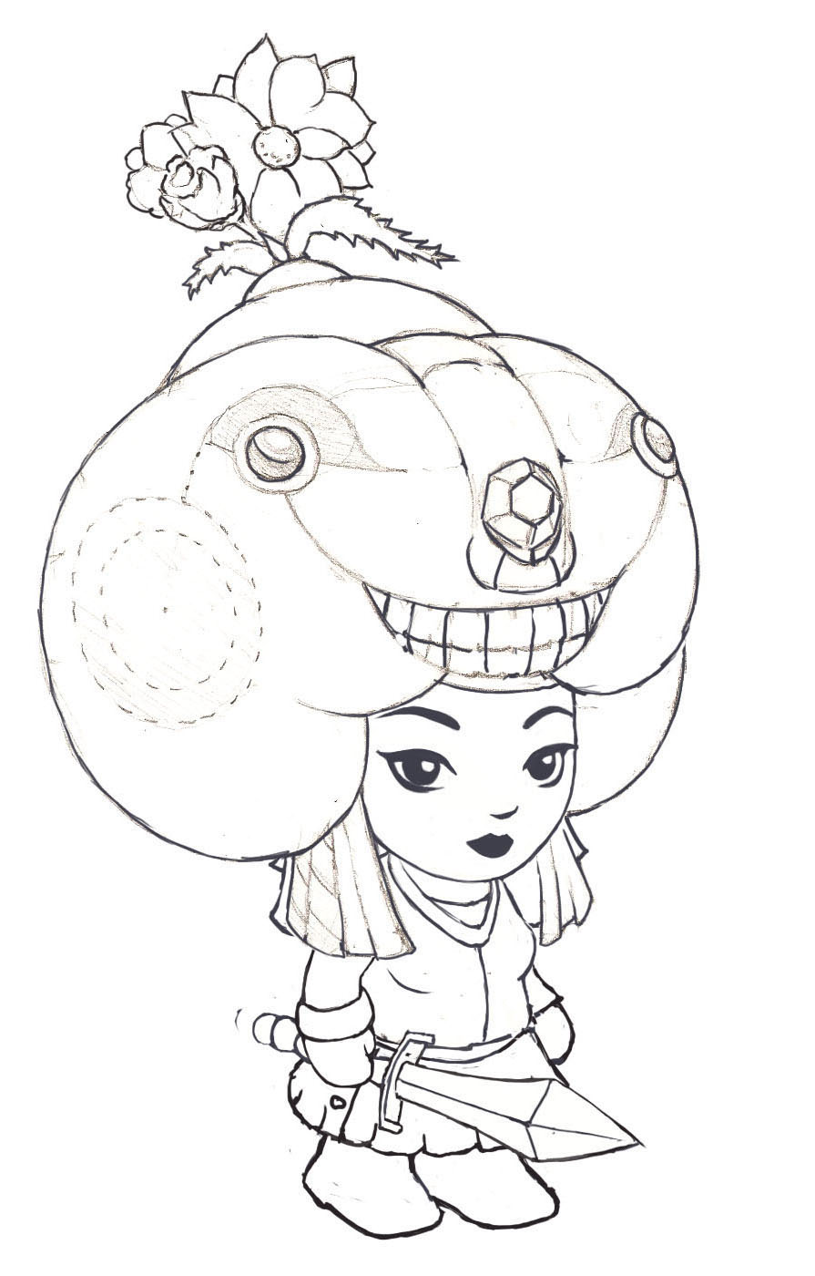 Girl with Hat Coloring page – Disney Coloring Pages