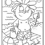 Ouch Sunburn Coloring Page