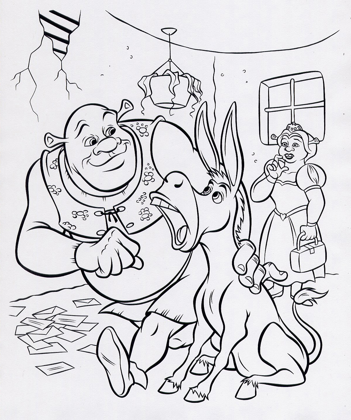 Shrek Coloring Pages, Disney coloring pages
