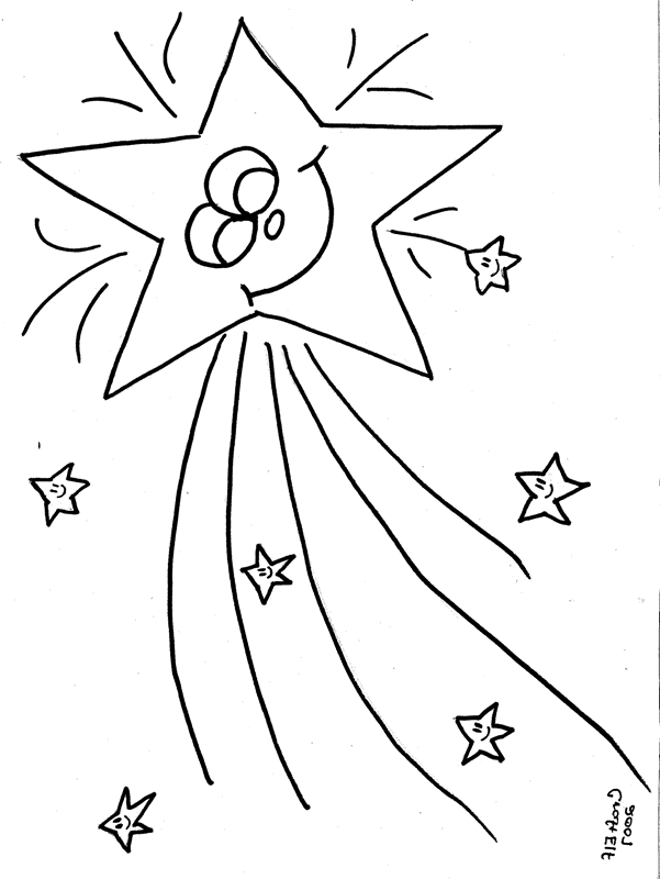 Shooting Star coloring page