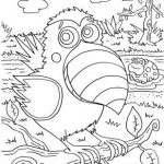 Toucan and Dotty coloring page