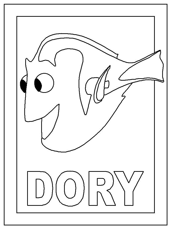 color dory page, nemo coloring pages, disney coloring page