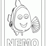 Nemo coloring pages, disney coloring page