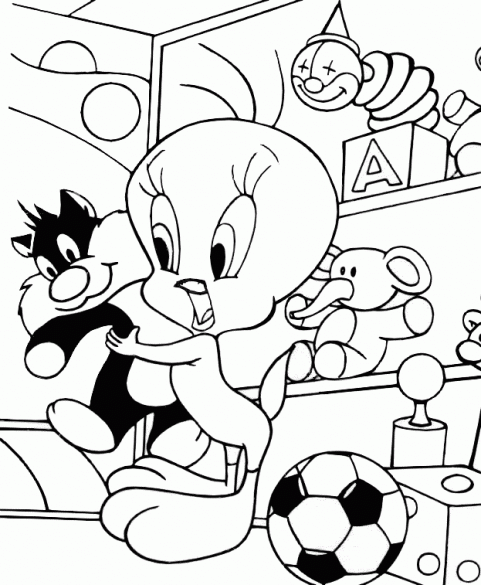 Coloring pictures Tweety