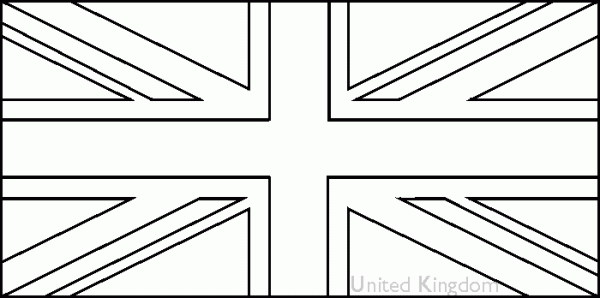 UK Flag Coloring Page