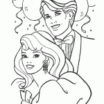 Ken and Barbie coloring pages