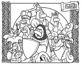 Medieval coloring page
