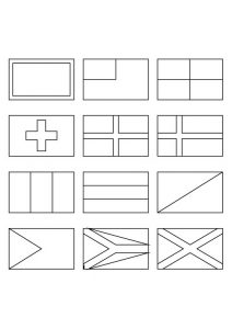 National Flags coloring pages
