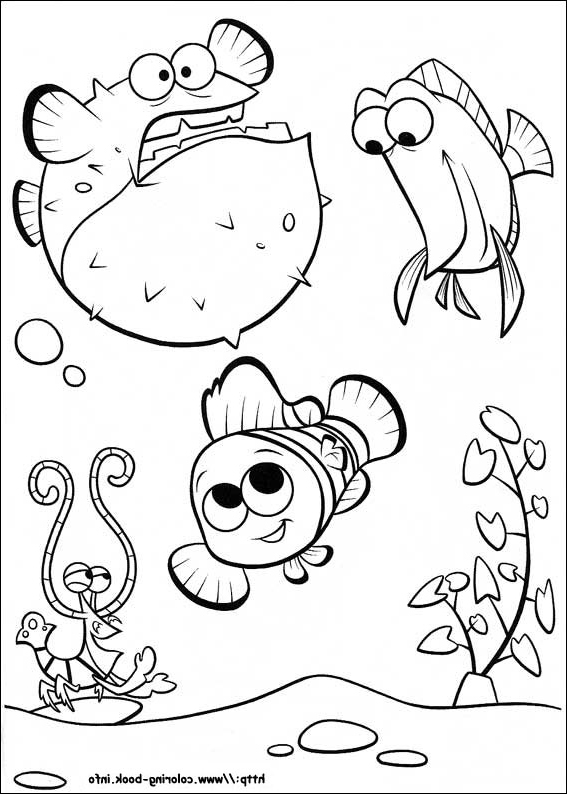 Finding Nemo coloring page and Disney coloring page