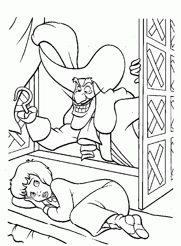 Peter pan and Tinkerbell coloring page Disney