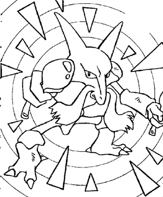 Pokemon kadabra coloring pages