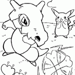 Pokemon marowak coloring pages