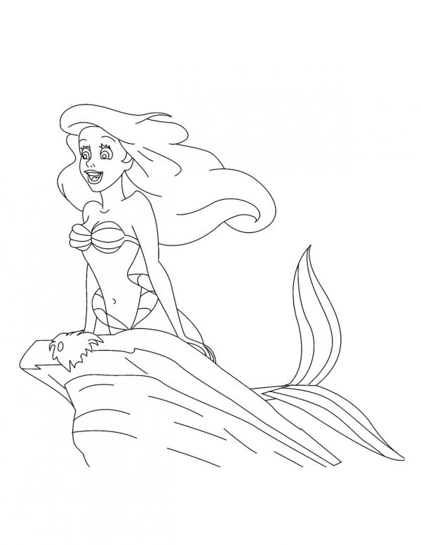 Disney Princess Coloring Pages mermaid