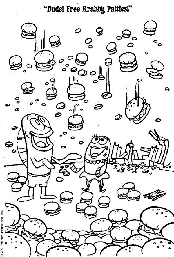 Spongebobs coloring pages