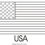 USA Coloring Flag pages